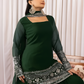 sharara kurta set | sharara kurta | Sharara Pair | Green Sharara | Green Gown|black sharara|blue sharara|gharara|green gharara|pink sharara|viral sharara pair|georgette sharara|embrodairy sharara